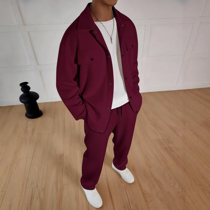 Herren Jogginganzug Gestreift Bequem Sportlich