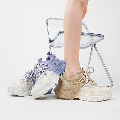 Damen Sport-Sneaker Chunky atmungsaktiv elastisch
