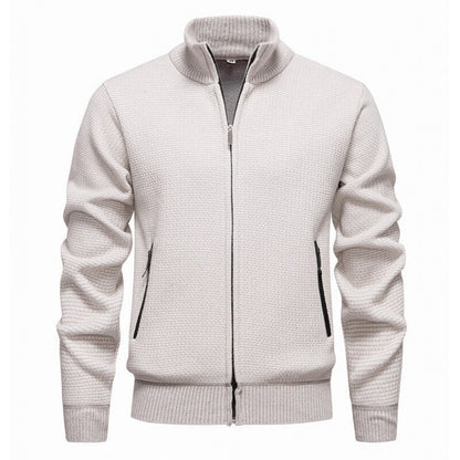 Herren Strickjacke Leicht Sportlich Modern Zipper