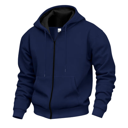 Herren Kapuzenpullover Elastisch Reißverschluss Modern