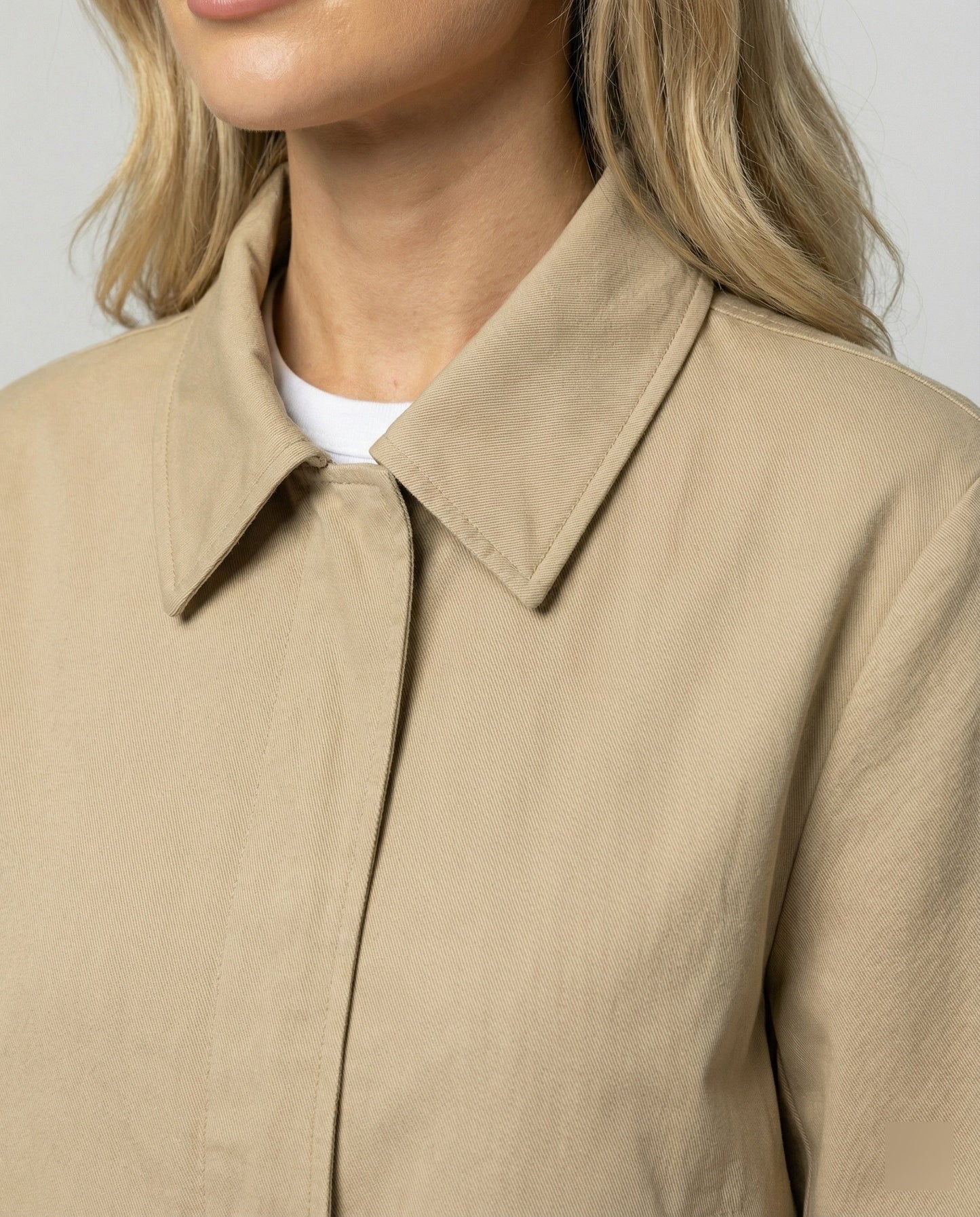 Damen Jacke Blouson Kurz + Weite Palazzo Hose Baumwolle