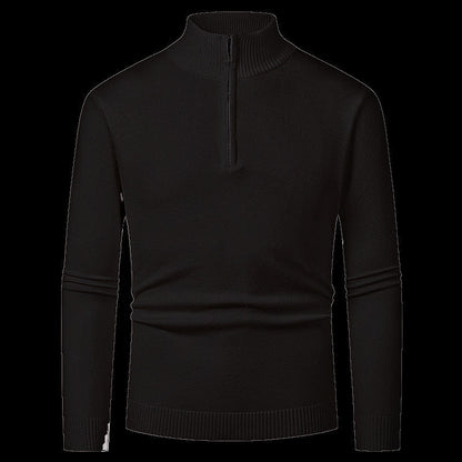 Herren Pullover Reißverschluss Kragen Warm Modern