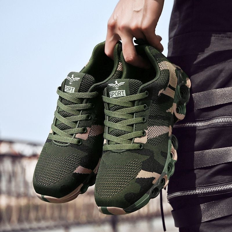 Damen Sneaker Sport Camouflage Laufschuhe Komfort Sohle - BerlinGlamour