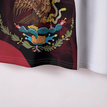 Herren Polohemd Mexiko Flagge Nationaldesign