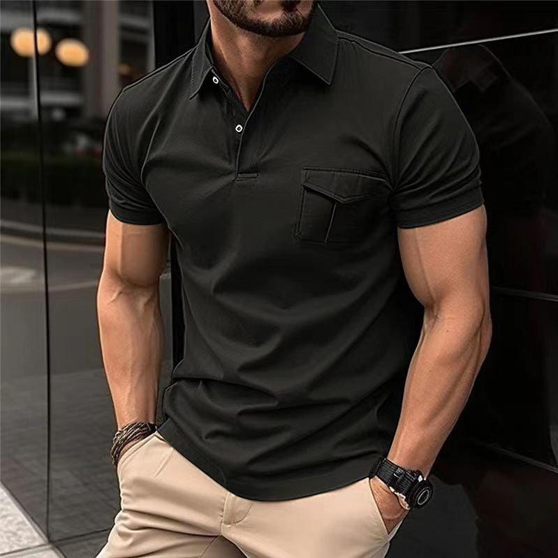 Herren Poloshirt Modern Slimfit Brusttasche