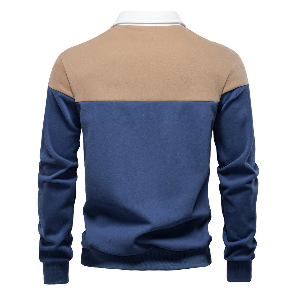 Herren Poloshirt Langarm Modern Farben Hochwertig