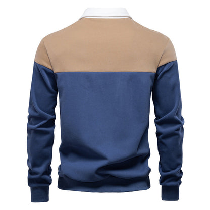 Herren Poloshirt Langarm Modern Farben Hochwertig