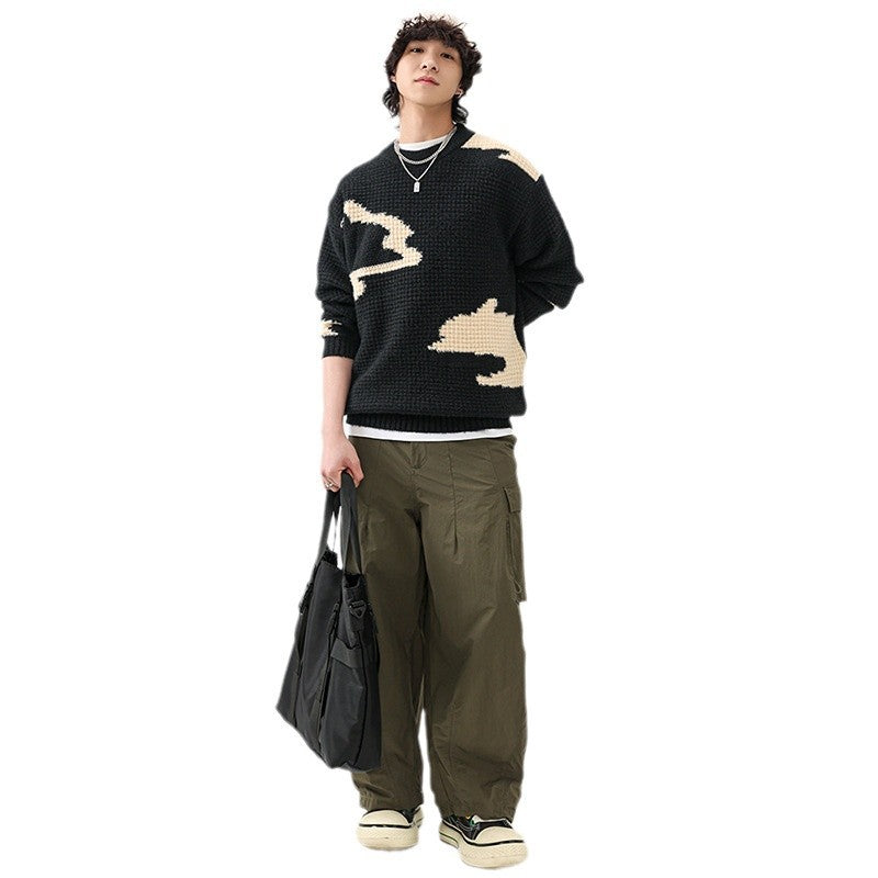 Herren Strickpullover Modern Lässig mit Muster
