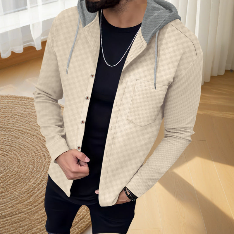 Herren Jacke mit Kapuze Modern Schnitt