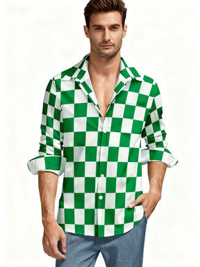 Herren Hemd Karo Modern Trendig Berlin Style