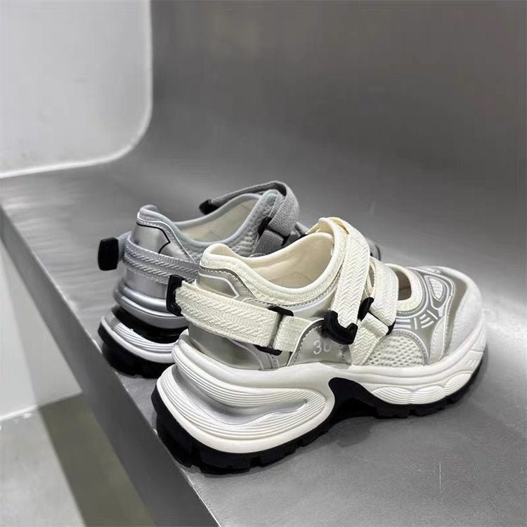 Damen Sandalen Sportlich Bequem Verstellbar