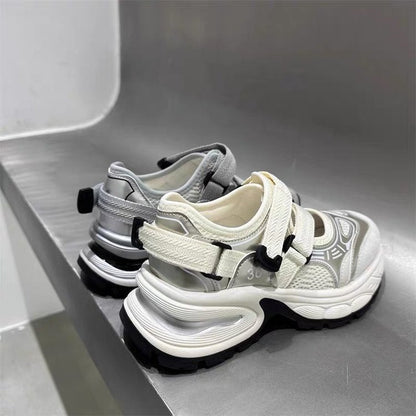Damen Sandalen Sportlich Bequem Verstellbar