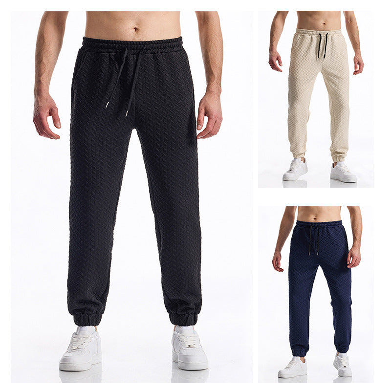 Bequeme Herrenhose Elastisch Mit Strukturmuster