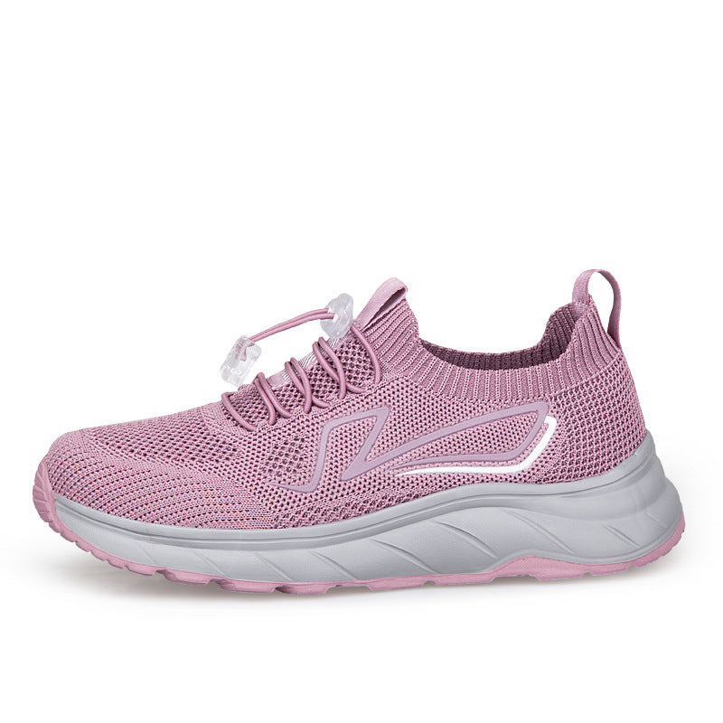 Damen Sneaker Atmungsaktiv Schnellschnürsystem Sportlich