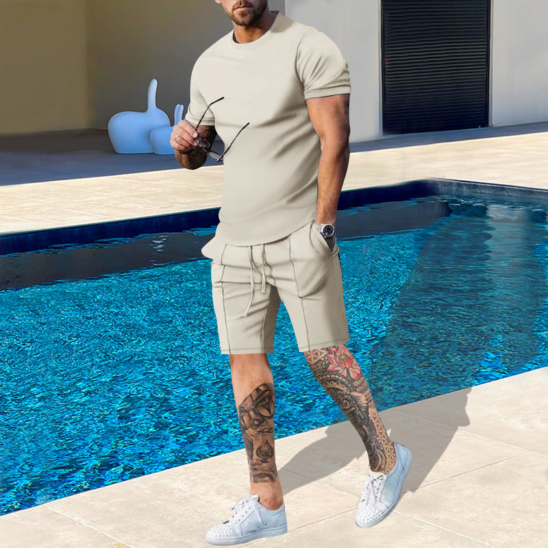Herren Sommeroutfit Lässig Oberteil Shorts Berlin Style - BerlinGlamour