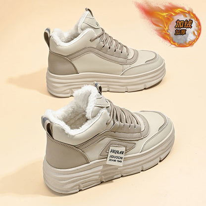 Damen Sneaker Warm mit Rutschfester Sohle Modisch