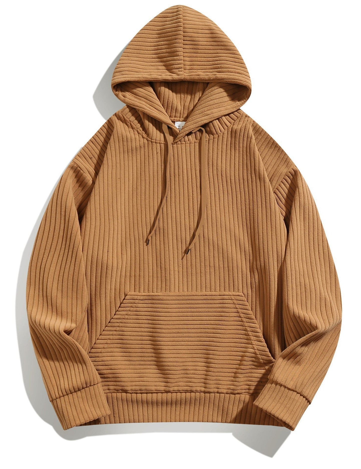 Herren Pullover Ripp Kapuze Lässig Modern