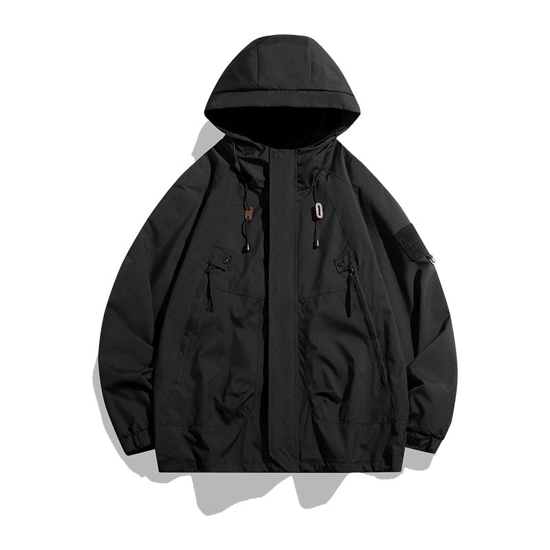 Herren Outdoorjacke Vielseitig Verstellbar Große Taschen