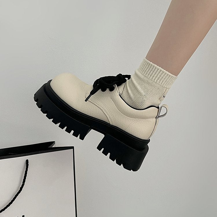 Damen Chunky Schuhe Hoch Dickes Profil Modern - BerlinGlamour