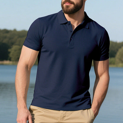 Herren Polo-Shirt atmungsaktiv Anti-Pilling Qualität