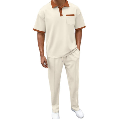Herren Freizeit-Set mit Poloshirt und bequemer Hose Modern