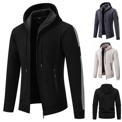 Herren Sweatjacke Sportlich Reißverschluss Taschen Modern