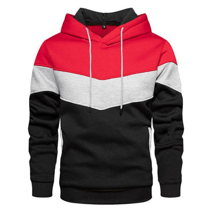Herren Hoodie Sportlich Geometrisches Design Grau