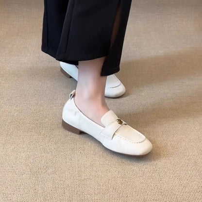 Damen Mokassins Elegant Schnalle Bequem Komfortschuhe