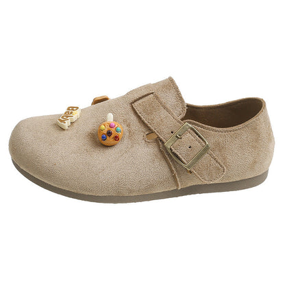 Damen Clogs Bequem Modisch Schnallen Design