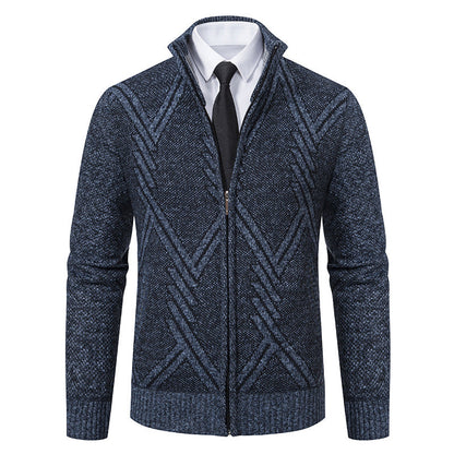 Herren Strickjacke Geometrische Muster Modern Trendy