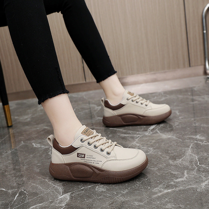 Damen Sneaker Sportlich Laufsohle Weich