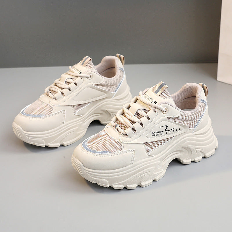 Damen Sneaker Chunky Sportlich Bequem Mit Stoßdämpfung