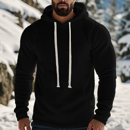 Herren Fleece Pullover Kapuzenpullover Atmungsaktiv Sportlich