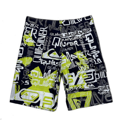 Herren Badeshorts Elastisch Mit Grafikdesign