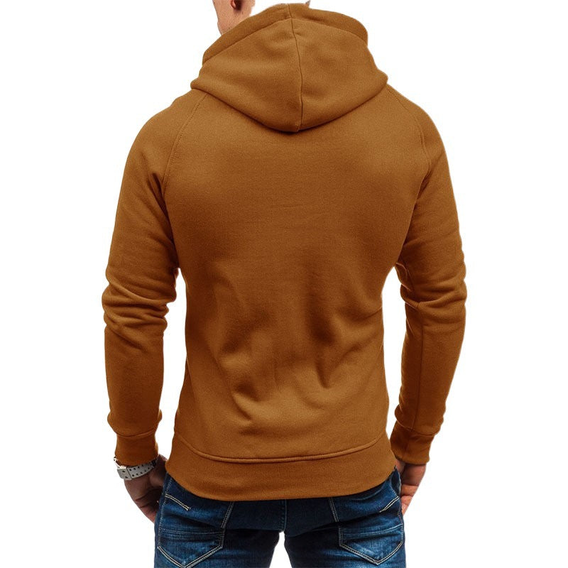 Herren Hoodie Funktionstaschen Reißverschluss Modern