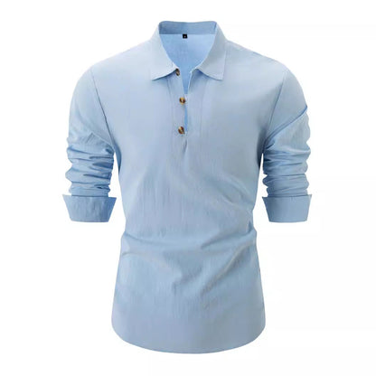 Herren Langarmhemd Elegantes Knopfhemd Modern Slimfit