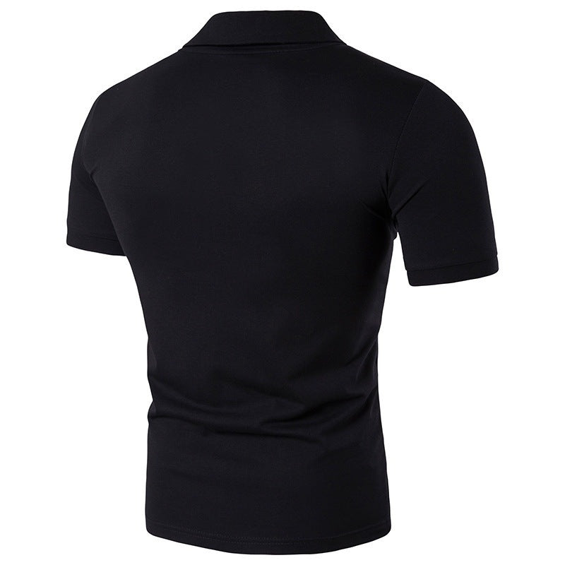 Herren Poloshirt Elegantes Design mit Knopfkragen Modern