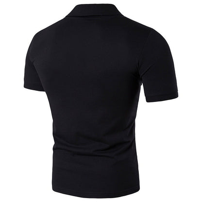 Herren Poloshirt Elegantes Design mit Knopfkragen Modern