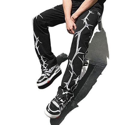Herren Cargo-Hose Modern mit Grafik-Druck Trendy
