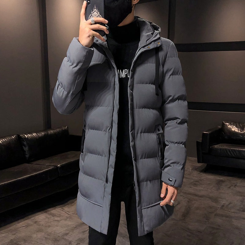 Herren Winterparka Isoliert Pufferjacke Kapuze Warm