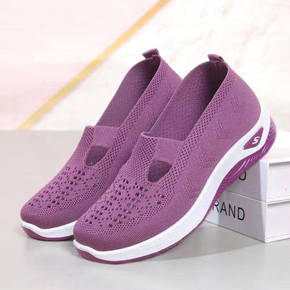 Damen Sneaker Leicht und Bequem Slip-On Sportlich