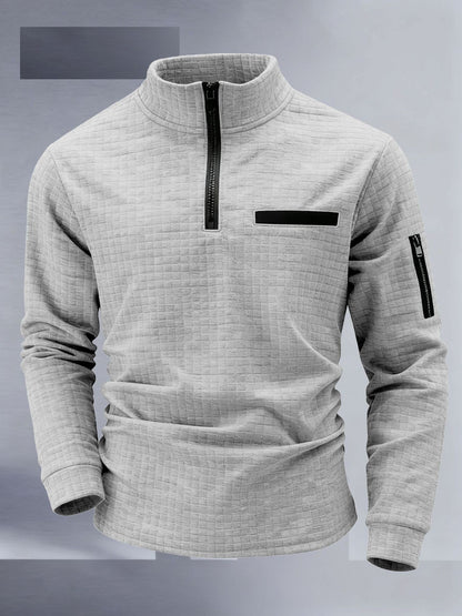 Herren Pullover Stehkragen Modern Glamour Style