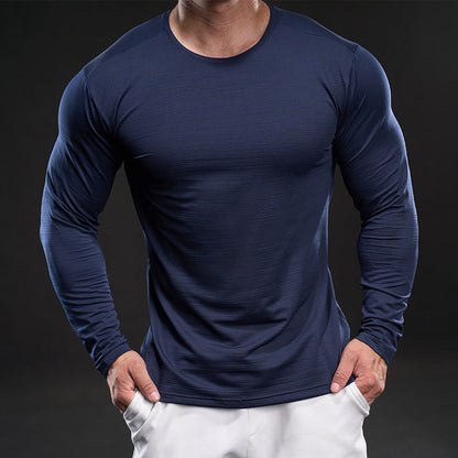 Funktionsshirt Herren Langarm Sportlich atmungsaktiv