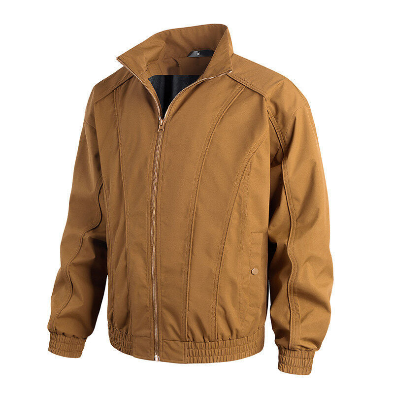 Herren Freizeitjacke Mit Hochschließendem Kragen Elastisch Berlin Style