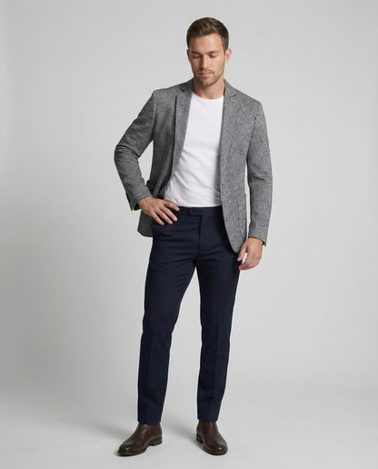 Herren Blazer Streifen Modern Slim Fit - BerlinGlamour