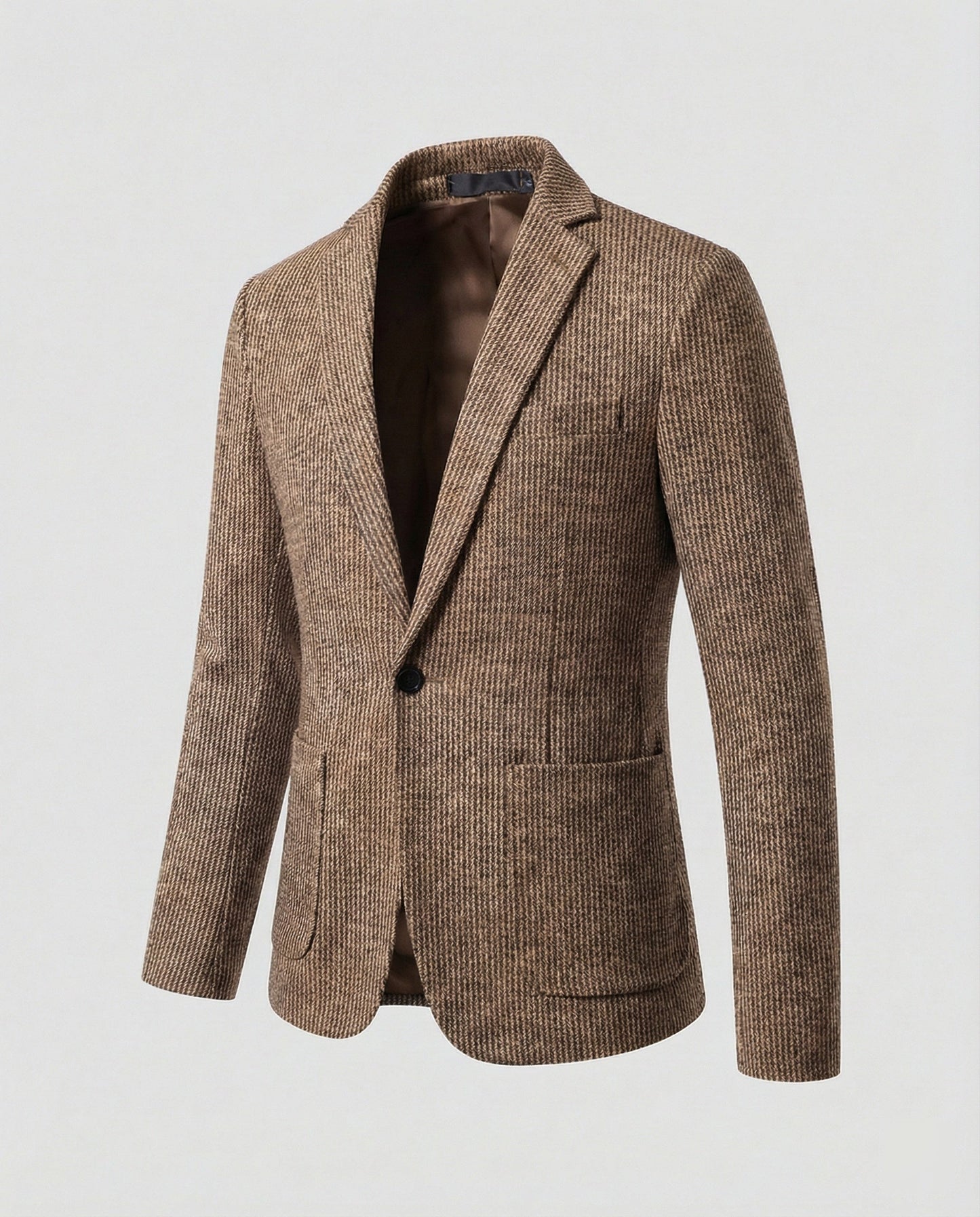 Herren Blazer Streifen Modern Slim Fit