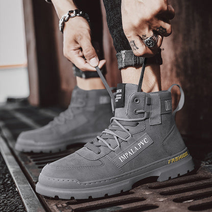 Herren Stiefel Robust Schnürstiefel mit Polster Innensohle Rutschfest