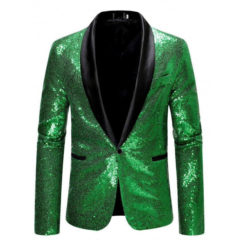 Herren Funktionsjacke Glitzer Pailletten Winterjacke