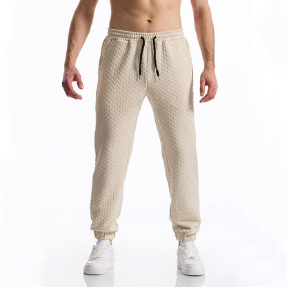 Bequeme Herrenhose Elastisch Mit Strukturmuster