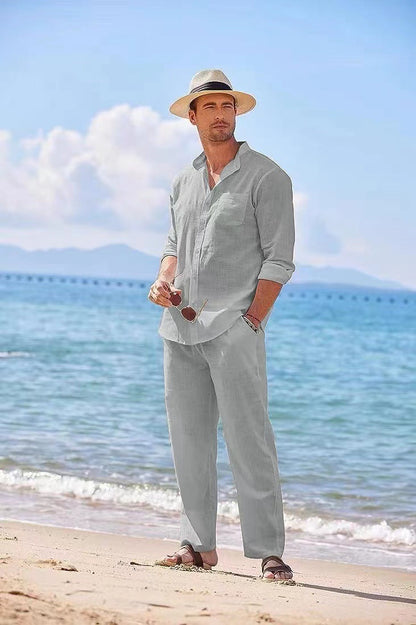 Herren Hemd Langarm Elegant mit passender Hose